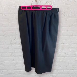 •2/$40• VTG 50s/70s Pendleton Wool Black Pencil Skirt